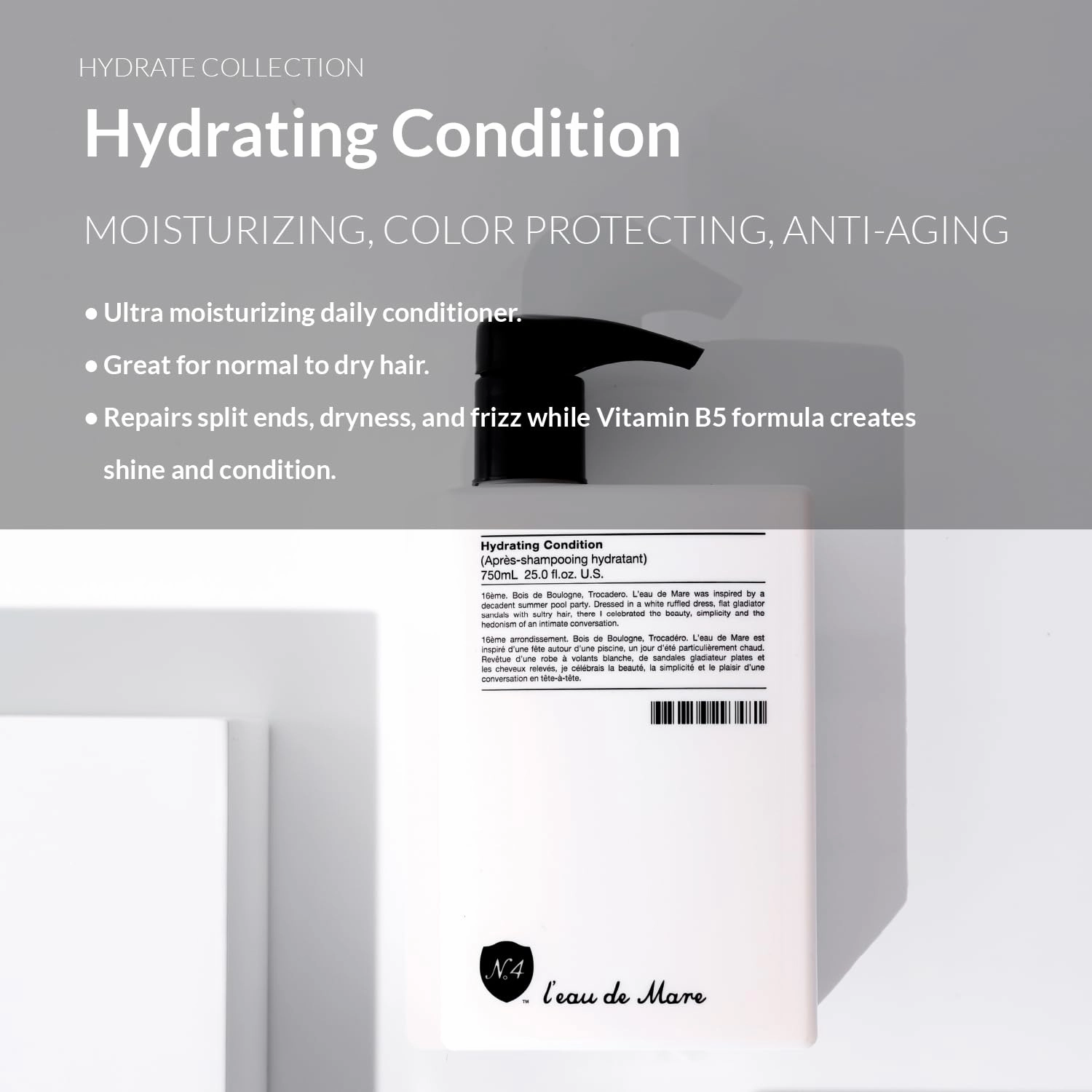 Number 4 Hydrating Hair Conditioner, Moisturizing Deep Conditioner for Dry, Damaged Hair, 25 oz