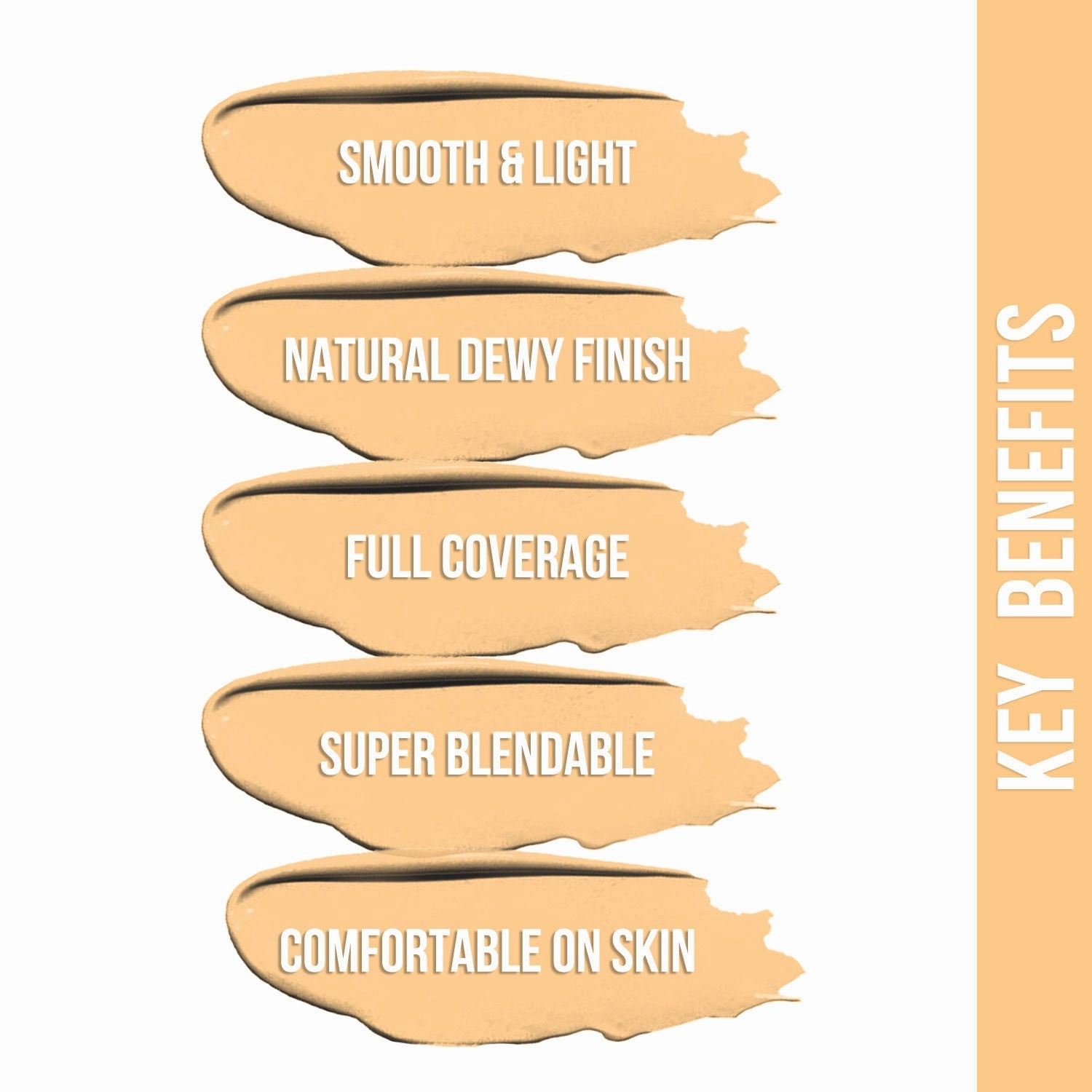NY Bae Dewy Drops Liquid Foundation | Natural | Full Coverage | Smooth & Light | Easily Blendable | Fair Skin Tone | Cool Undertone - Flat White 1 (30 ml)