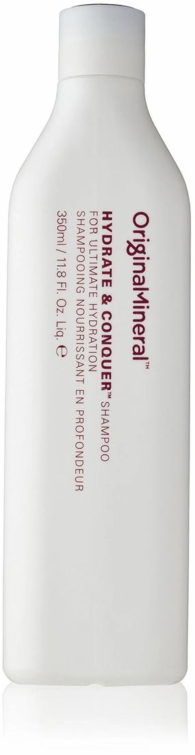 O&M Hydrate & Conquer Vegan Moisturizing Shampoo For Women   Men, Dry, Damaged, Colored Hair, Organic Coconut Oil, Vitamin A, B, C & E, Amino Acids, Paraben/Sulfate-Free, Made in Australia, 350ml