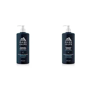 Oars   Alps Men's Sulfate Free Hair Shampoo and Conditioner Set, Infused with Kelp and Algae Extracts, Fresh Ocean Splash, 2 32 Fl Oz Bottles