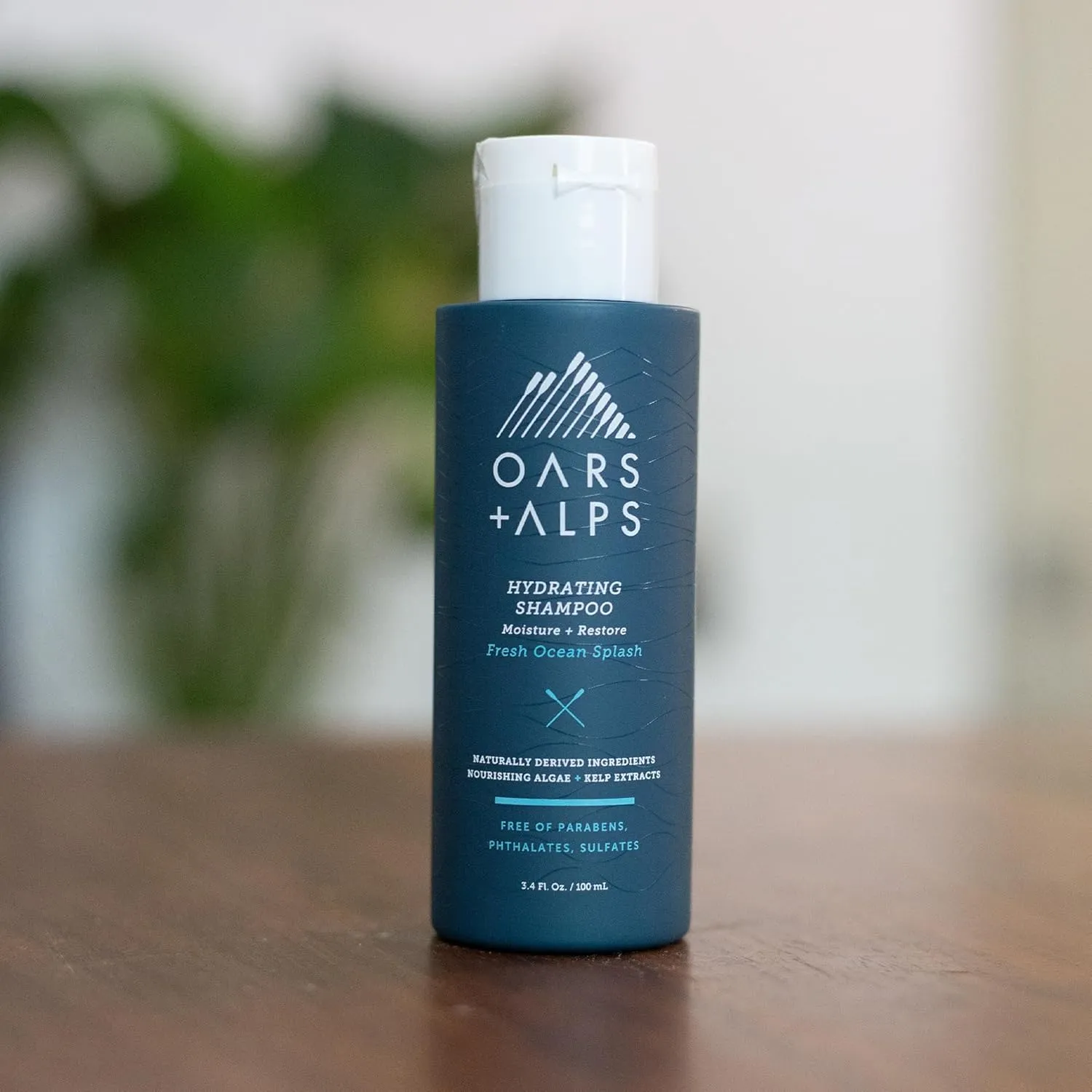 Oars   Alps Men's Sulfate Free Hair Shampoo and Conditioner Set, Infused with Kelp and Algae Extracts, Fresh Ocean Splash, Travel Size 3.4oz Each