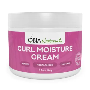 OBIA Naturals Curl Moisture Cream, Light-Weight Leave-In Conditioner, 8oz