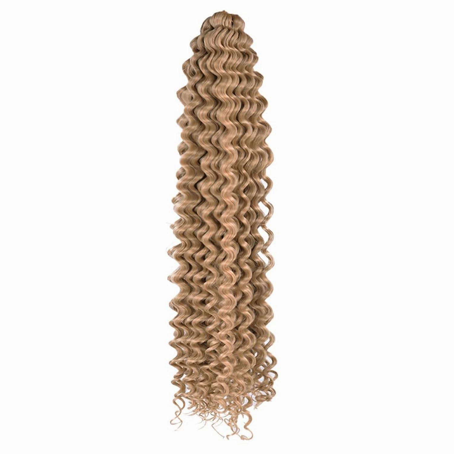 Ocean Wave Crochet Hair 18inch 4packs Deep Wave Crochet Hair Ocean Wave Braiding Hair Crochet Braids Synthetic Braids Wet and Wavy Braiding Hair For Black Women (#27, 18inch,4packs)