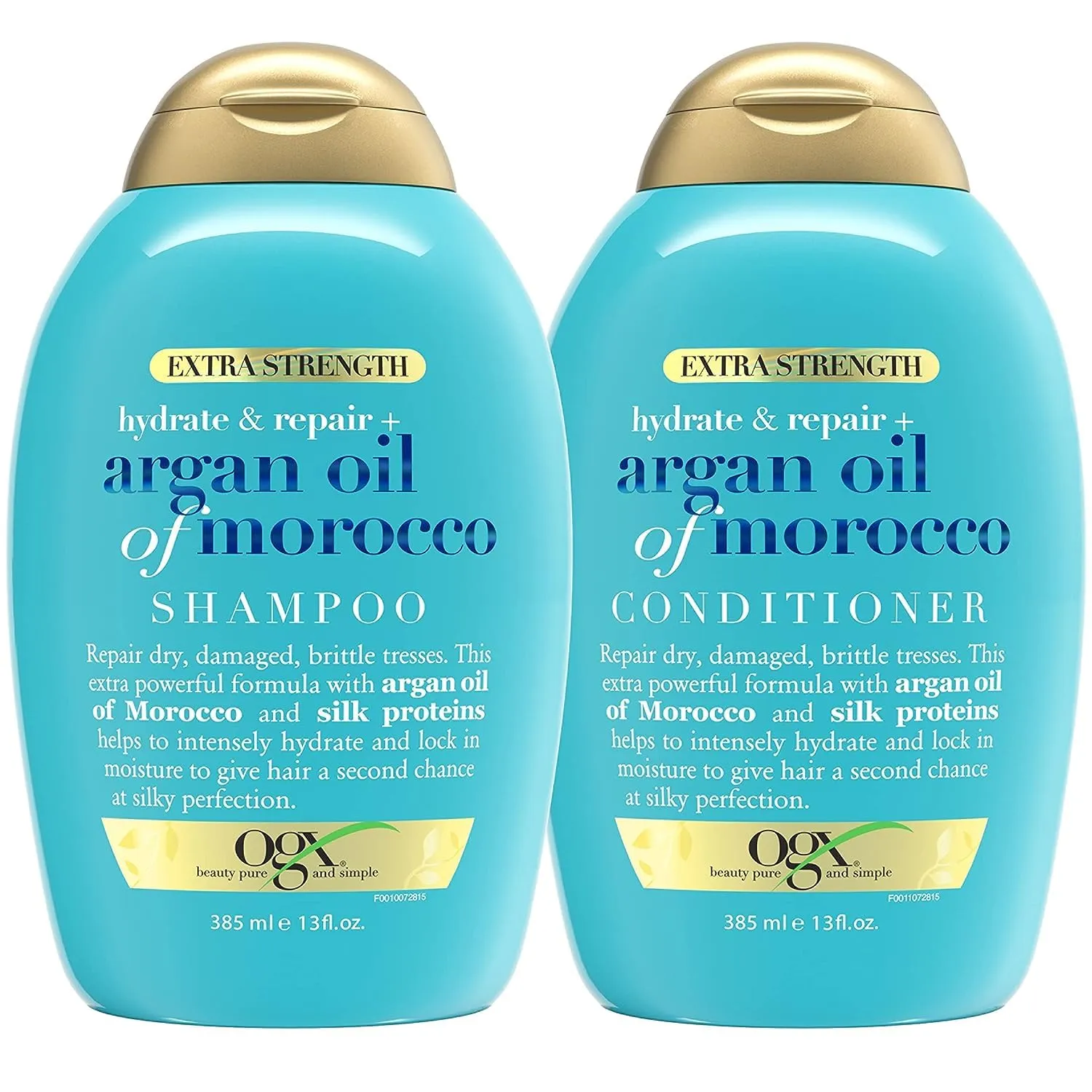 OGX Extra Strength Hydrate & Repair   Argan Oil of Morocco Shampoo & Conditioner Set, 13 Fl Oz (Pack of 2)