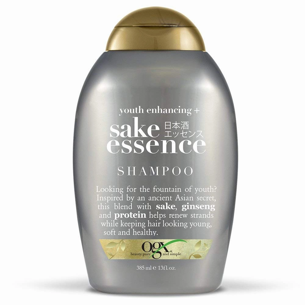 OGX Youth Enhancing   Sake Shampoo, 13 Ounce Bottle Sulfate-Free Surfactant Shampoo