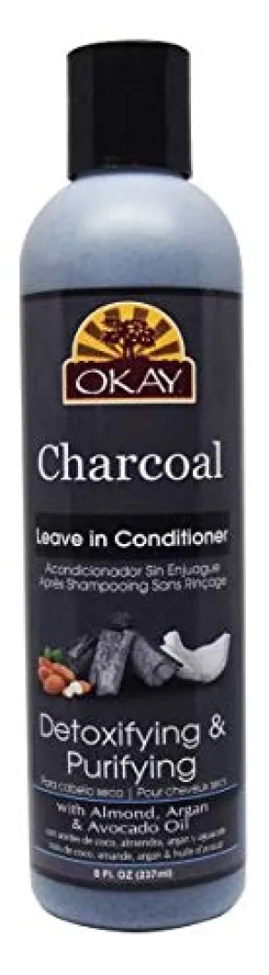 Okay Charcoal Leave-In Conditioner Detoxifying & Purifying (Pack of 2)