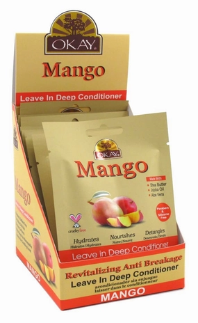 Okay Leave-In Deep Conditioning Packettes Mango (12 Pieces)