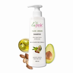 Olive Argan Shampoo with Avocado 250ml for Dry & Frizzy Hair | Smoothening Shampoo Nourishes Dry Hair, Controls Frizz, Makes Hair Smooth & Manageable