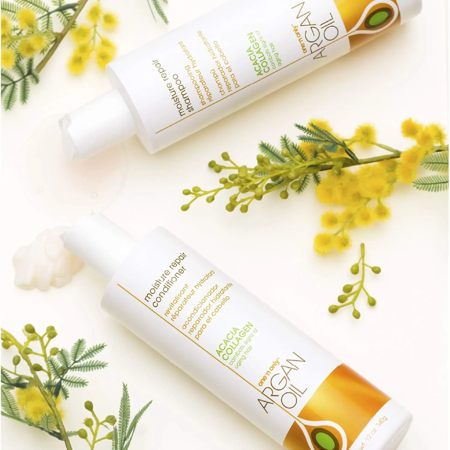 One 'n Only Argan Oil Moisture Repair Conditioner, Helps Detangle and Smooth Damaged Hair Cuticle to Improve Structure, Improves Shine and Manageability, 12 Fl. Oz