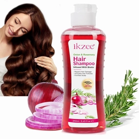 Onion Biotin Rosemary Shampoo for Thinning Hair & Hair Loss - Volumizing Shampoo Improve Hair Shine & Smoothness - Rosemary Oil Natural Repair for Women Boost Shine & Scalp Health (8.45fl oz)