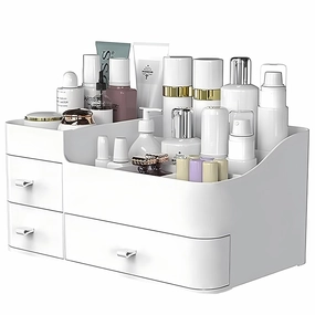 ONXE Makeup Organizer with Drawers,Large Capacity Bathroom Organizer and Storage,Vanity,Bathroom,Bedroom Countertop Storage for Skincare,Cosmetics,Perfume,Brushes,Eyeshadow,Lipstick, Nail Polish