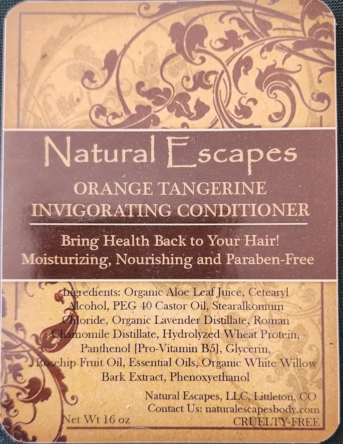 Orange Tangerine Conditioner | Lightweight Conditioner for Oily Hair, Gray Hair, Hair Loss & More | Leaves Hair Soft & Healthy | Paraben & Sulfate Free Conditioner | 16 oz