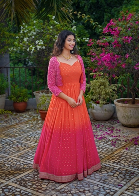 Orange-pink Ombré