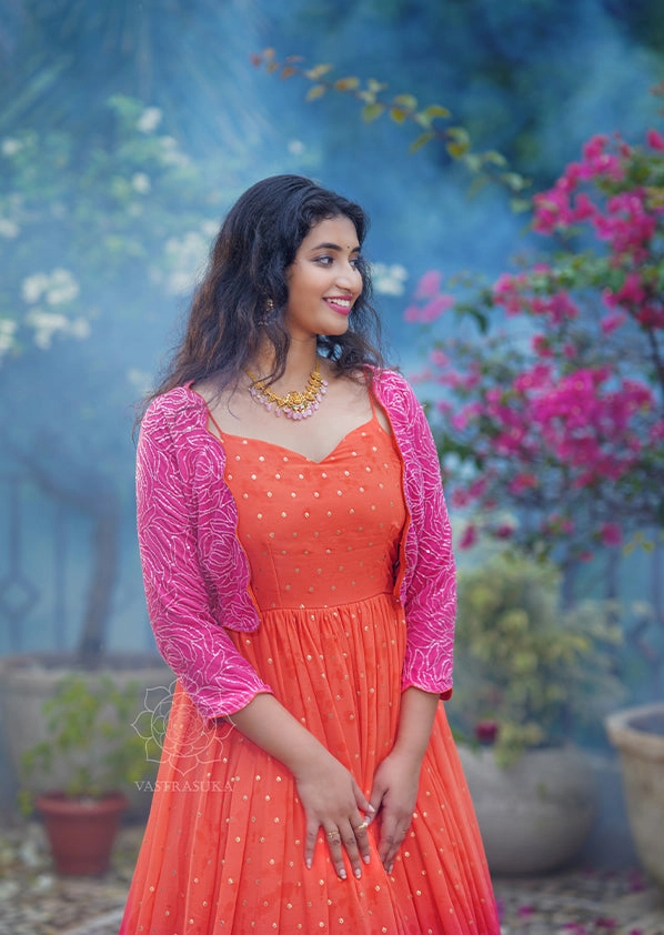Orange-pink Ombré