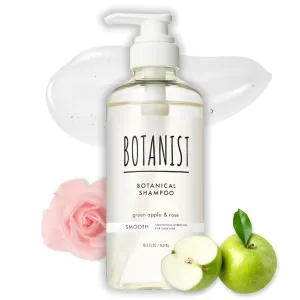 Organic Shampoo for Dry Damaged Hair, Anti-Frizz Shampoo for Women & Men with Argan Oil, Fruit Protein & Collagen from Japan, Silicone & Paraben Free, SMOOTH Green Apple & Rose 15.5 Fl Oz