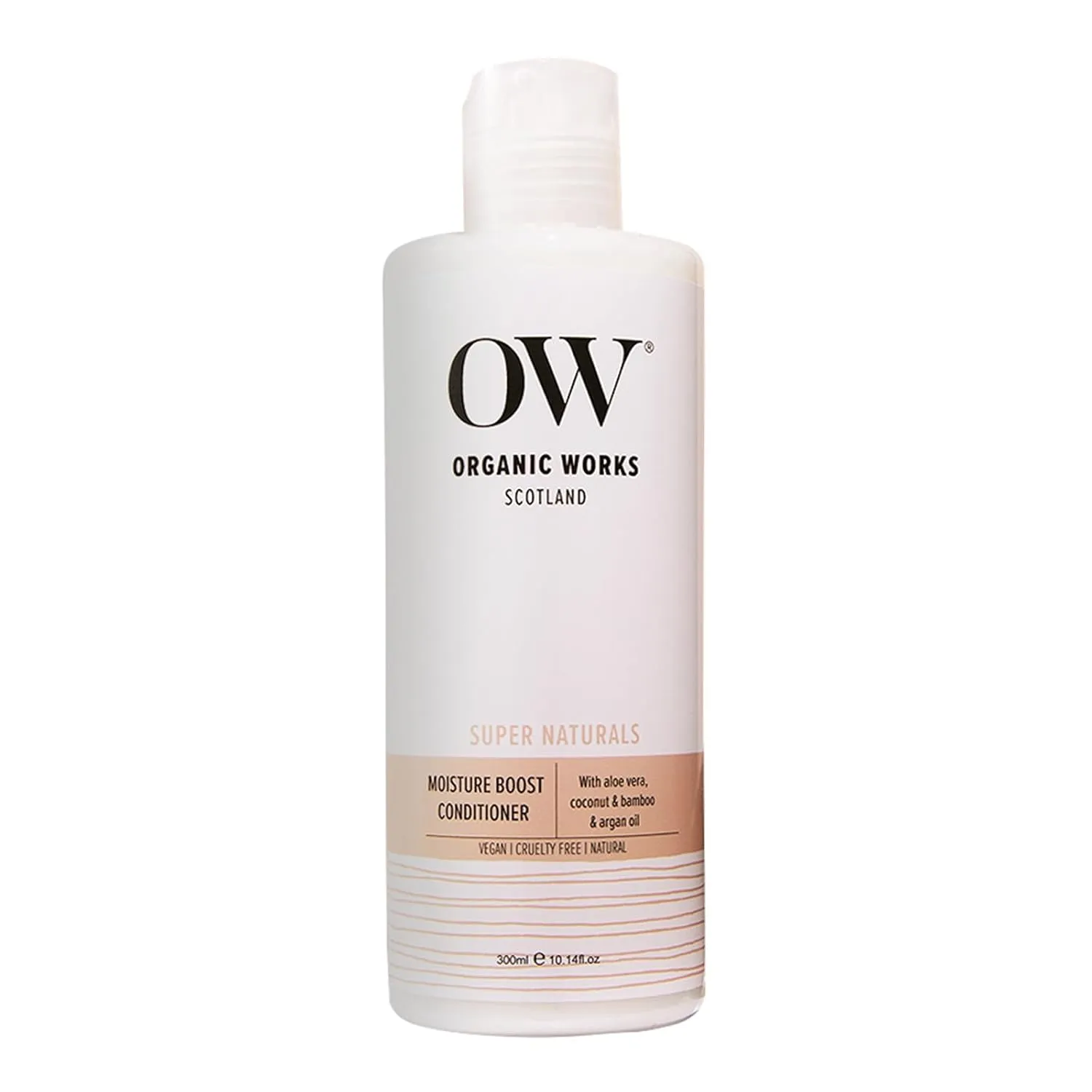 Organic Works Super Naturals Moisture Boost Conditioner - Argan Oil Conditioner for Moisture Retention and Damage Control - Cruelty-Free - 10.14 oz