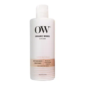 Organic Works Super Naturals Moisture Boost Conditioner - Argan Oil Conditioner for Moisture Retention and Damage Control - Cruelty-Free - 10.14 oz