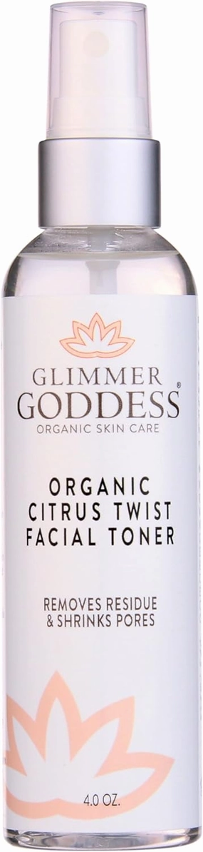 Organic Citrus Facial Toner with Rose Water Witch Hazel & Aloe Vera - Natural Astringent Closes Pores and Preps Skin