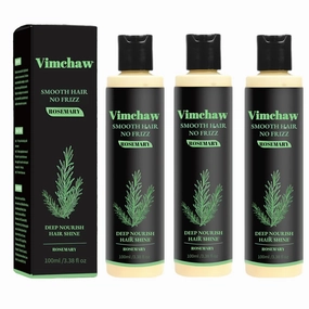 Organic Rosemary Hair Growth Shampoo,Natural Thickening & Strengthening Shampoo with Hydrolyzed Keratin for Thinning Hair & Hair Loss,Unisex (7.4 Fl Oz (Pack of 3))
