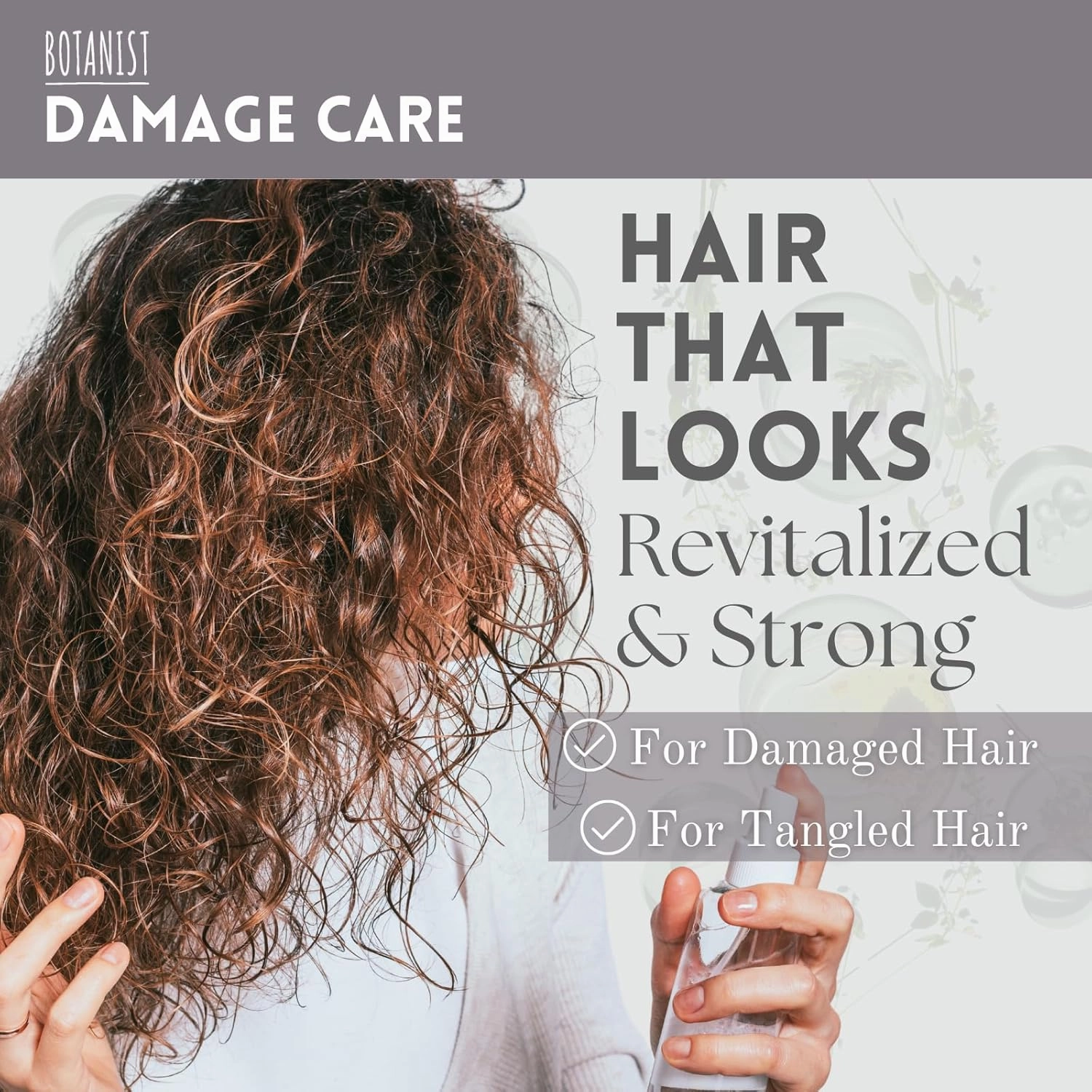 Organic Shampoo for Damaged Hair, Sulfate Free Shampoo for Women & Men with Keratin, Proteins, Collagen& Hyaluronic Acid from Japan, Silicone Free 15.5 Fl Oz Freesia & Cassis - DAMAGE CARE