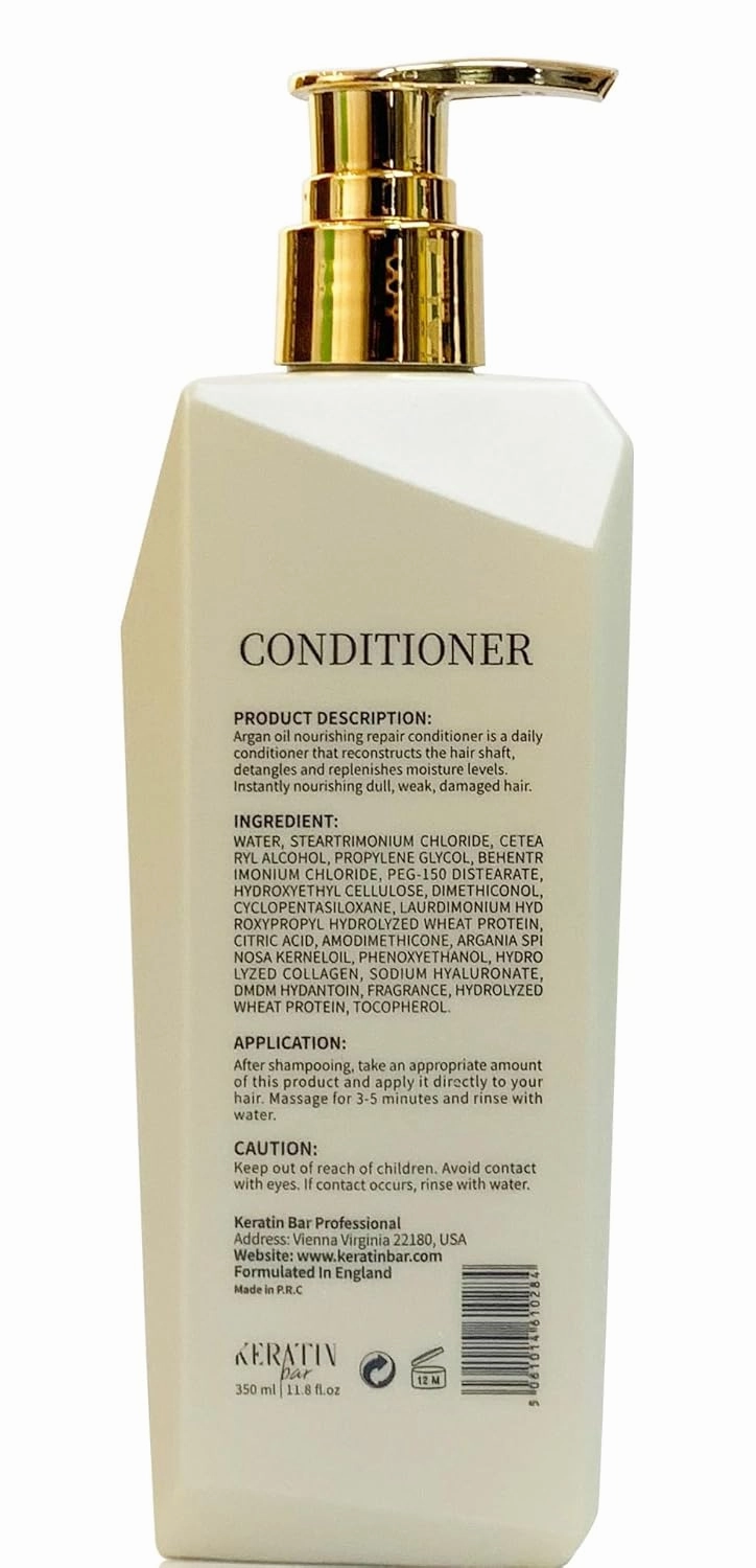 Organic Shampoo For Hair, Smoothing & Nourishing, Color & Keratin Safe, Paraben & Free, Hair Repair, Keratin Protein, Anti - Frizz (Organic Shampoo) (Argan Oil Conditioner)