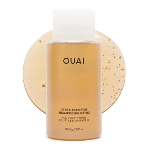 OUAI Detox Shampoo - Clarifying Shampoo for Build Up, Dirt, Oil, Product and Hard Water - Apple Cider Vinegar & Keratin for Clean, Refreshed Hair - Sulfate-Free Hair Care (10 oz)
