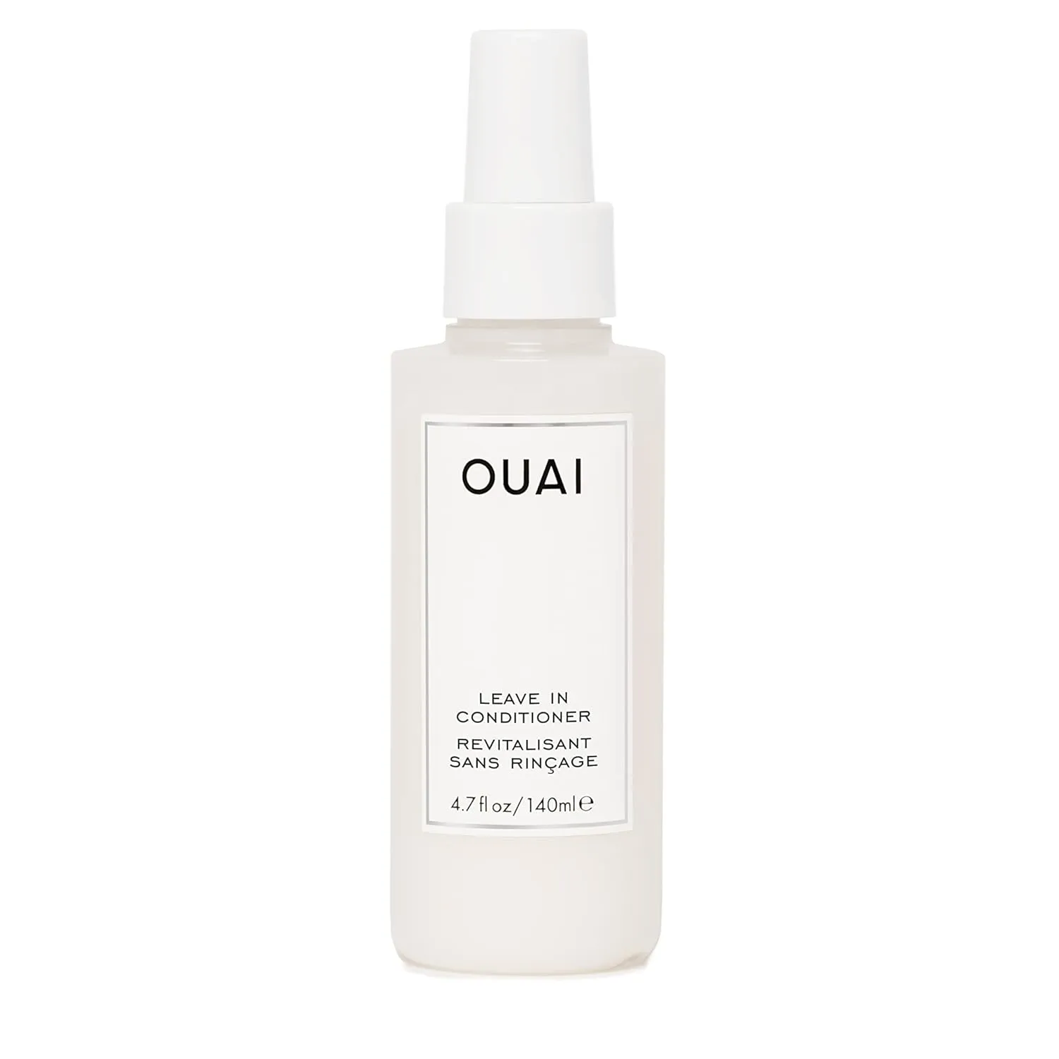 OUAI Leave In Conditioner & Heat Protectant Spray - Prime Hair for Style, Smooth Flyaways, Add Shine and Use as Detangling Spray - No Parabens, Sulfates or Phthalates (4.7 oz)