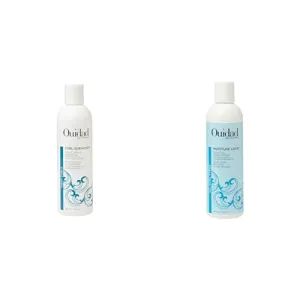 Ouidad Curl Care Duo - 8.5 fl oz Curl Quencher Moisturizing Shampoo & 8.5 fl oz Moisture Lock Leave-In Conditioner for Curly Hair, Hydrating & Nourishing Formula