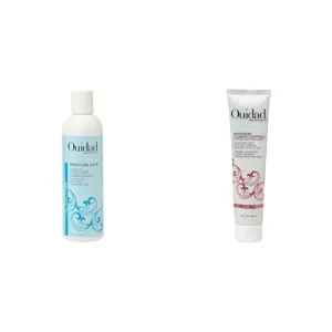 Ouidad Curly Hair Bundle: Moisture Lock Leave-In Conditioner 8.5 fl oz & Advanced Climate Control Styling Cream 5.7 fl oz - Hydrating Detangler and Frizz Control for All Curl Types