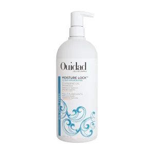 Ouidad Moisture Lock Ultra Nourishing Cleansing Oil Shampoo for Curly Hair, Shampoo for Women & Men, Rehydrates Dry, Damaged Curls, Color Safe Shampoo, All Curl Types
