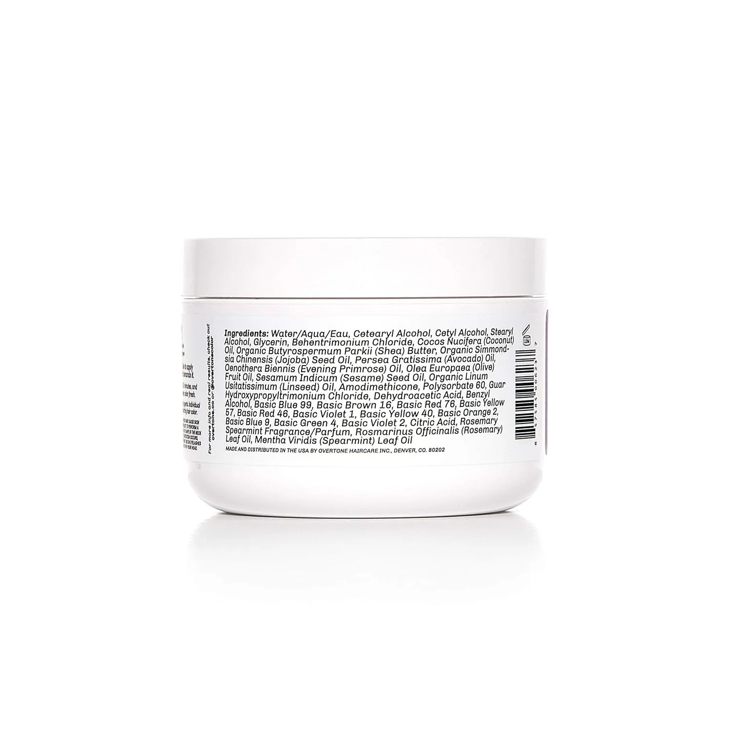 Overtone Color Depositing Semi-Permanent Hair Dye Conditioner - 8 oz For Natural & Color-Treated Hair, Moisturizing Shea Butter & Coconut Oil - Vegan & Cruelty-Free, Vibrant Purple