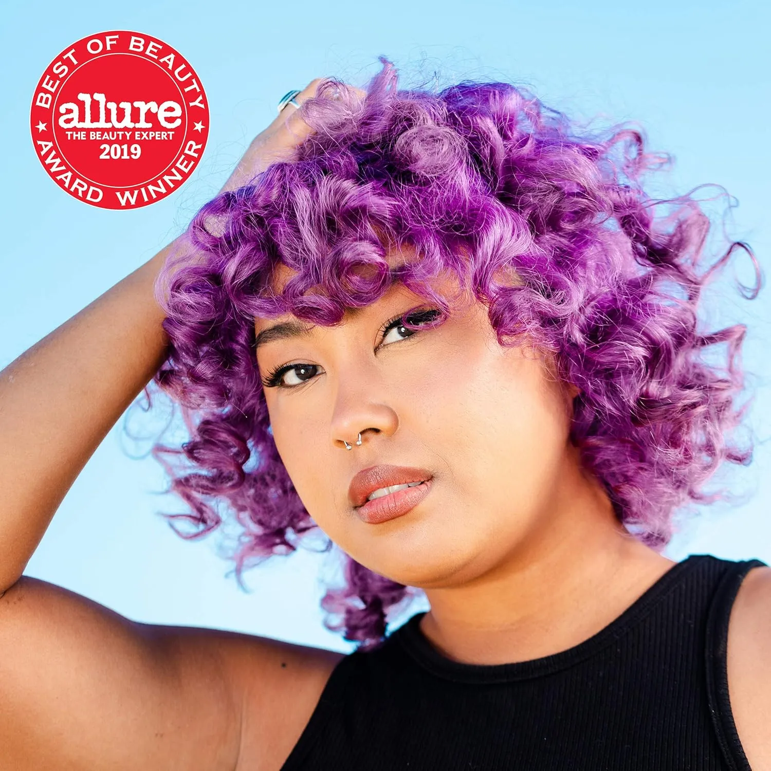 Overtone Color Depositing Semi-Permanent Hair Dye Conditioner - 8 oz For Natural & Color-Treated Hair, Moisturizing Shea Butter & Coconut Oil - Vegan & Cruelty-Free, Vibrant Purple