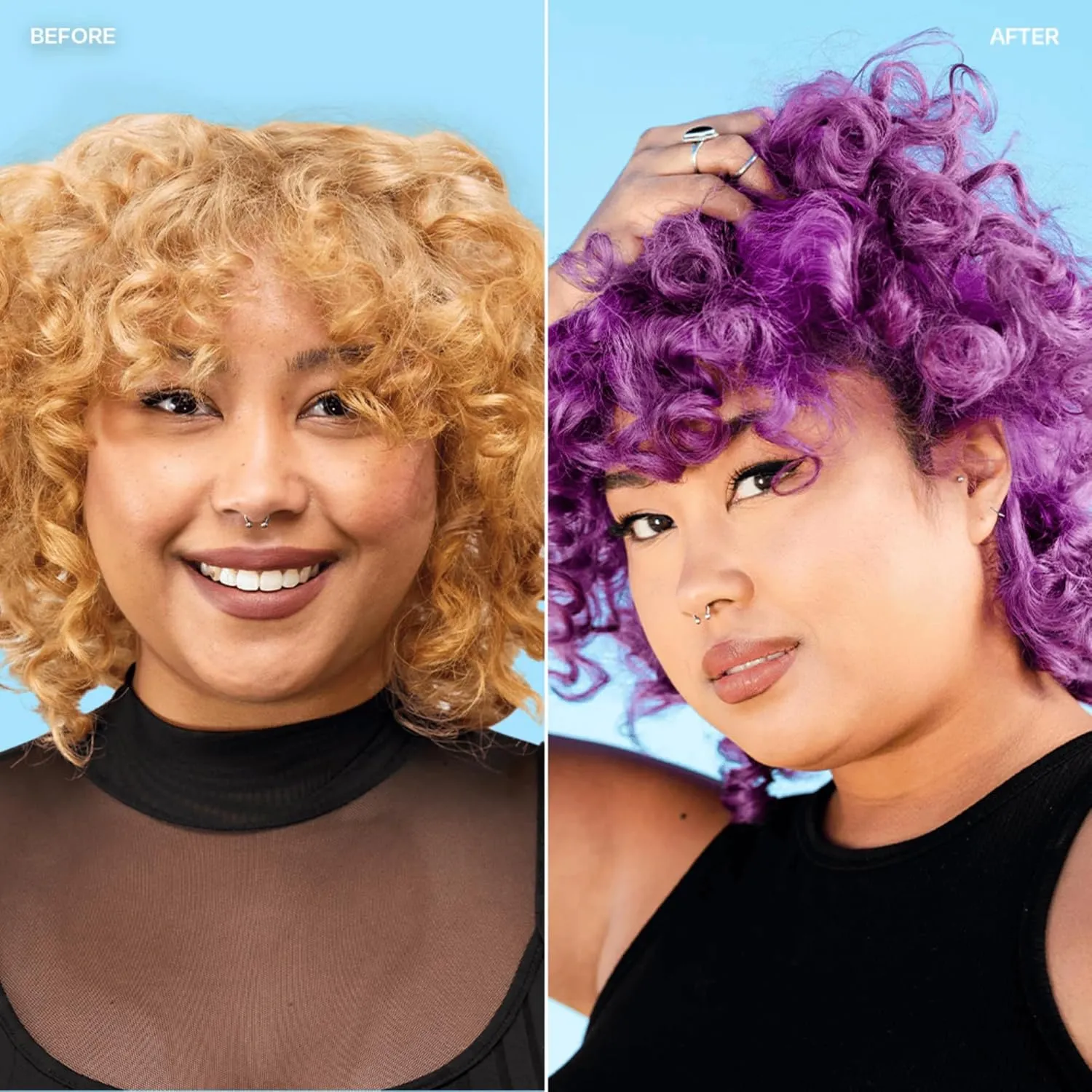 Overtone Color Depositing Semi-Permanent Hair Dye Conditioner - 8 oz For Natural & Color-Treated Hair, Moisturizing Shea Butter & Coconut Oil - Vegan & Cruelty-Free, Vibrant Purple