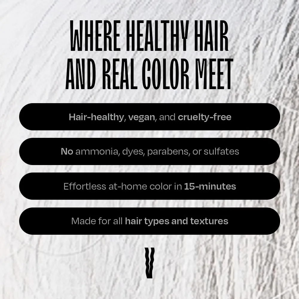 Overtone Color Depositing Semi-Permanent Hair Dye Conditioner - 8 oz For Natural & Color-Treated Hair, Moisturizing Shea Butter & Coconut Oil - Vegan & Cruelty-Free, Vibrant Silver is Stormy Sterling