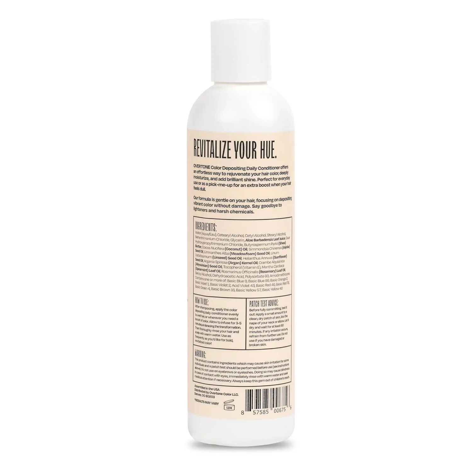 Overtone Daily Color Depositing Conditioner: 8oz Temporary Coloring Conditioner w/Shea Butter & Coconut Oil, Refresh Color & Prevent Fading, Vegan & Cruelty-Free, Extreme Silver is Twilight Titanium