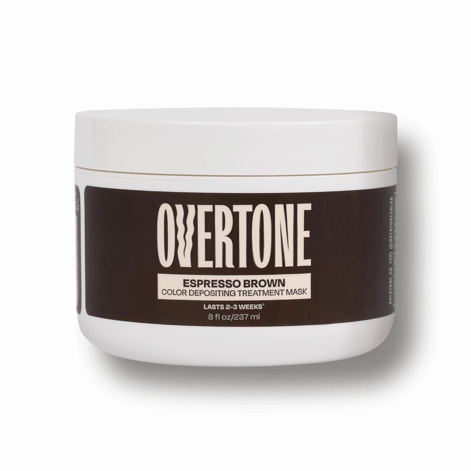 Overtone Color Depositing Semi-Permanent Hair Dye Conditioner - 8 oz For Natural & Color-Treated Hair, Moisturizing Shea Butter & Coconut Oil - Vegan & Cruelty-Free, Espresso Brown