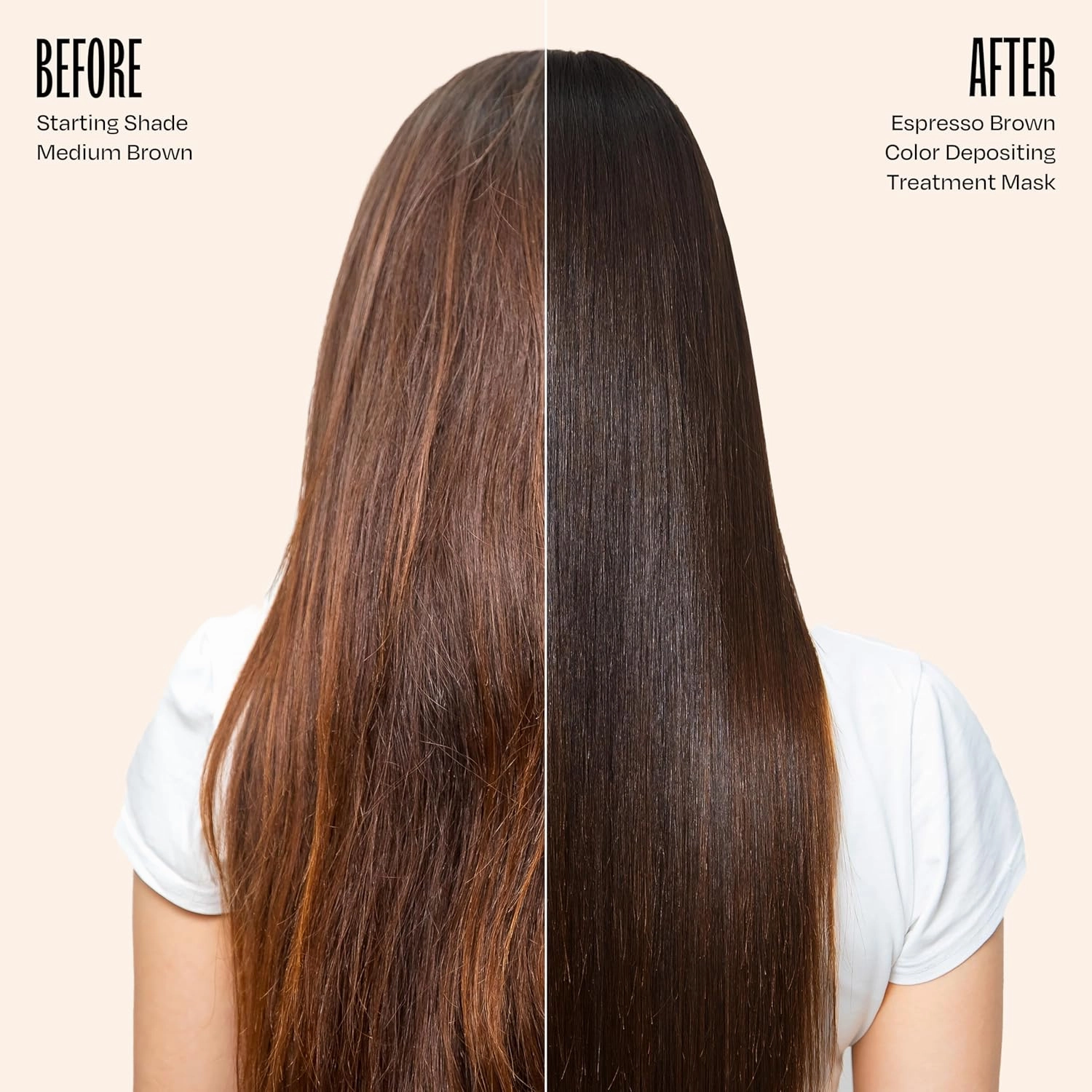 Overtone Color Depositing Semi-Permanent Hair Dye Conditioner - 8 oz For Natural & Color-Treated Hair, Moisturizing Shea Butter & Coconut Oil - Vegan & Cruelty-Free, Espresso Brown