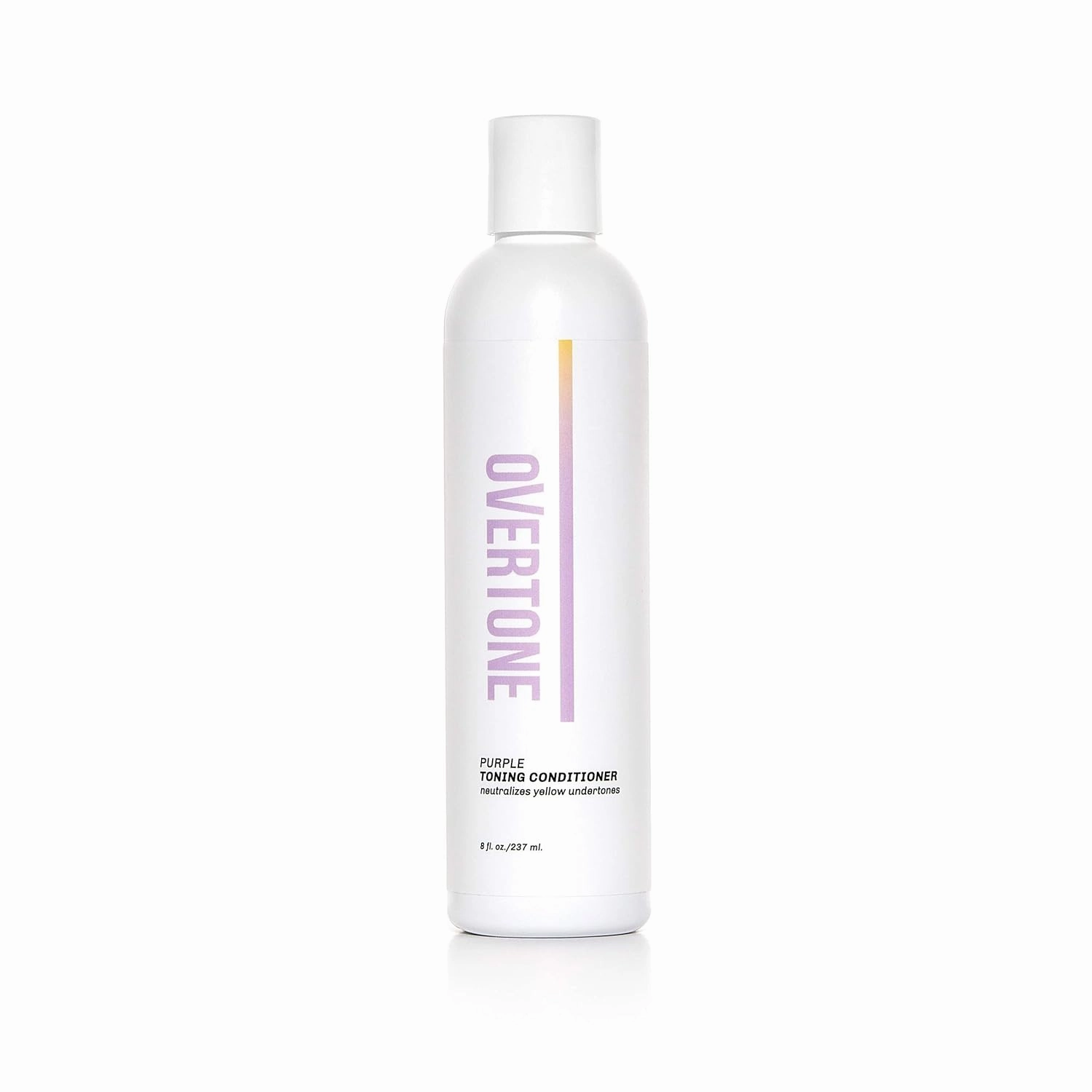 oVertone Haircare Purple Toning Conditioner - Neutralizes Brassiness for Blonde & Platinum Hair - Deeply Hydrating Formula with Shea Butter & Coconut Oil - Vegan, Cruelty-Free, Paraben-Free - 8 oz