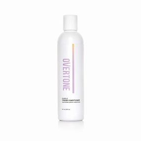 oVertone Haircare Purple Toning Conditioner - Neutralizes Brassiness for Blonde & Platinum Hair - Deeply Hydrating Formula with Shea Butter & Coconut Oil - Vegan, Cruelty-Free, Paraben-Free - 8 oz