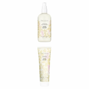 Pacifica Shampoo and Conditioner Set – Vanilla Oat Milk Volumizing Foam Shampoo & Hair Conditioner – Adds Softness, Bounce & Volume, Anti-Frizz & Deep Conditioning for Straight, Fine & All Hair Types