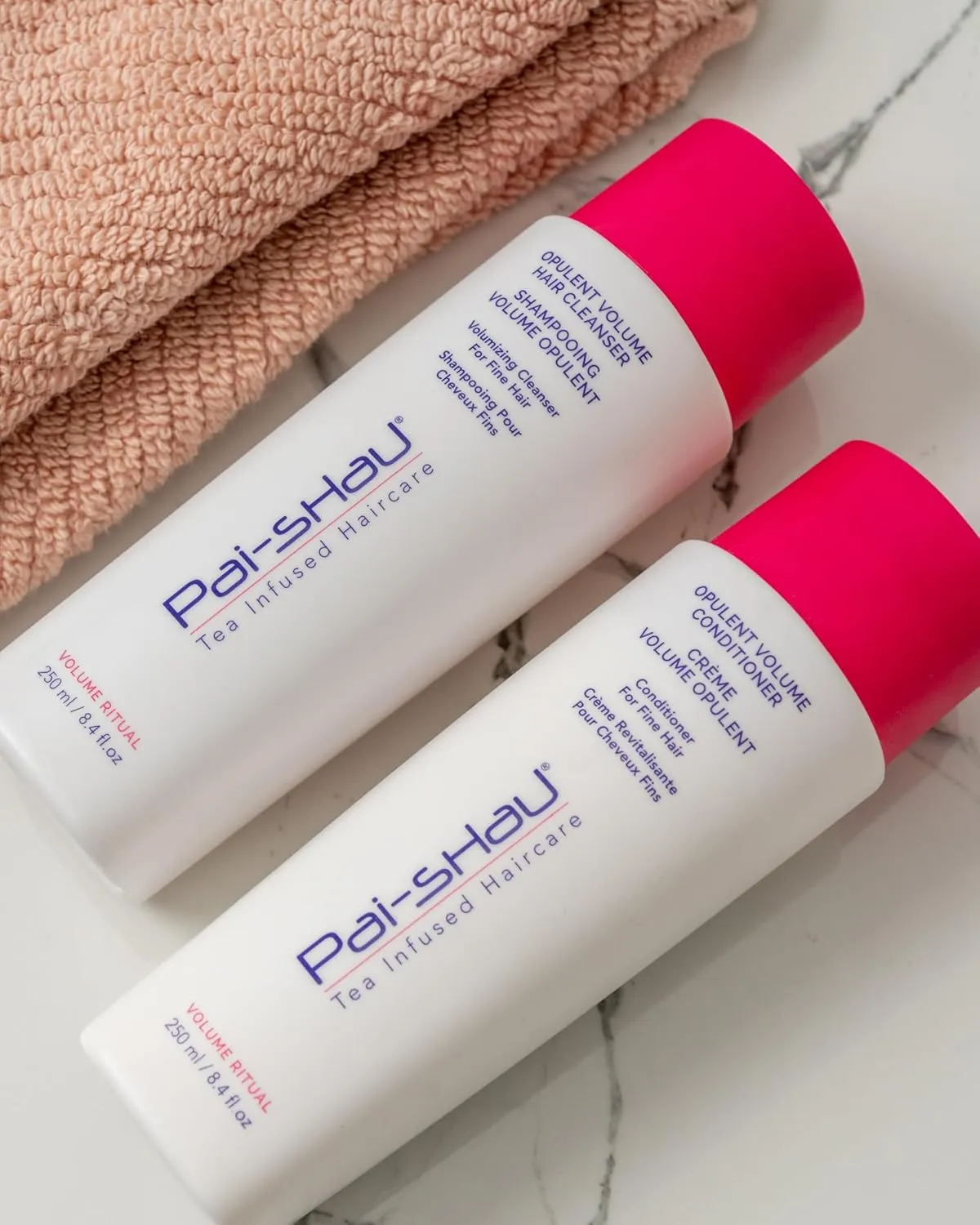 Pai-Shau Opulent Volume Cleanser and Conditioner Duo Set - Volumizing Cleanser and Conditioner for Thin Hair - Provides Improved Volume and Hydration - Shampoo for Women - 8.4 Fl Oz each