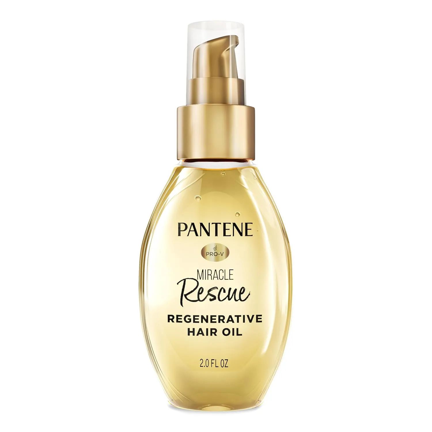Pantene Miracle Rescue Regenerative Hair Oil - 2.0 FL Oz - Deep Repair Treatment for Dry & Damaged Hair