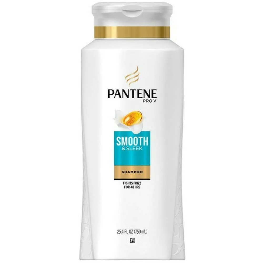 Pantene Pro-V Medium-Thick Hair Solutions Frizzy to Smooth Shampoo 25.40 oz ( Pack of 2)