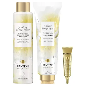 Pantene Sulfate Free Shampoo & Conditioner Set with Castor Oil  Hair Mask Treatment, Nutrient Blends Fortifying Damage Repair