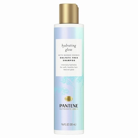 Pantene Sulfate & Silicone Free Shampoo with Baobab Essence, Hydrating Glow Nutrient Blends, 9.6 Fl Oz, Pack of 4