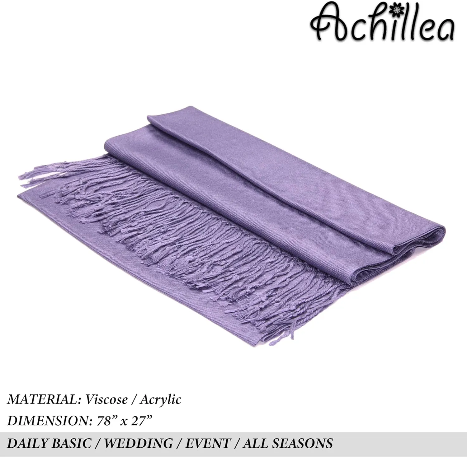 Pashmina Scarf for Women, Shawls and Wraps for Evening Dresses, Wedding, Bridesmaids, All Year Round Scarf for Formal or Casual Wear