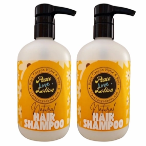 Peace Love   Lotion Lilac Bloom Scented Natural Hair Shampoo, 16 Oz (2 Pack)