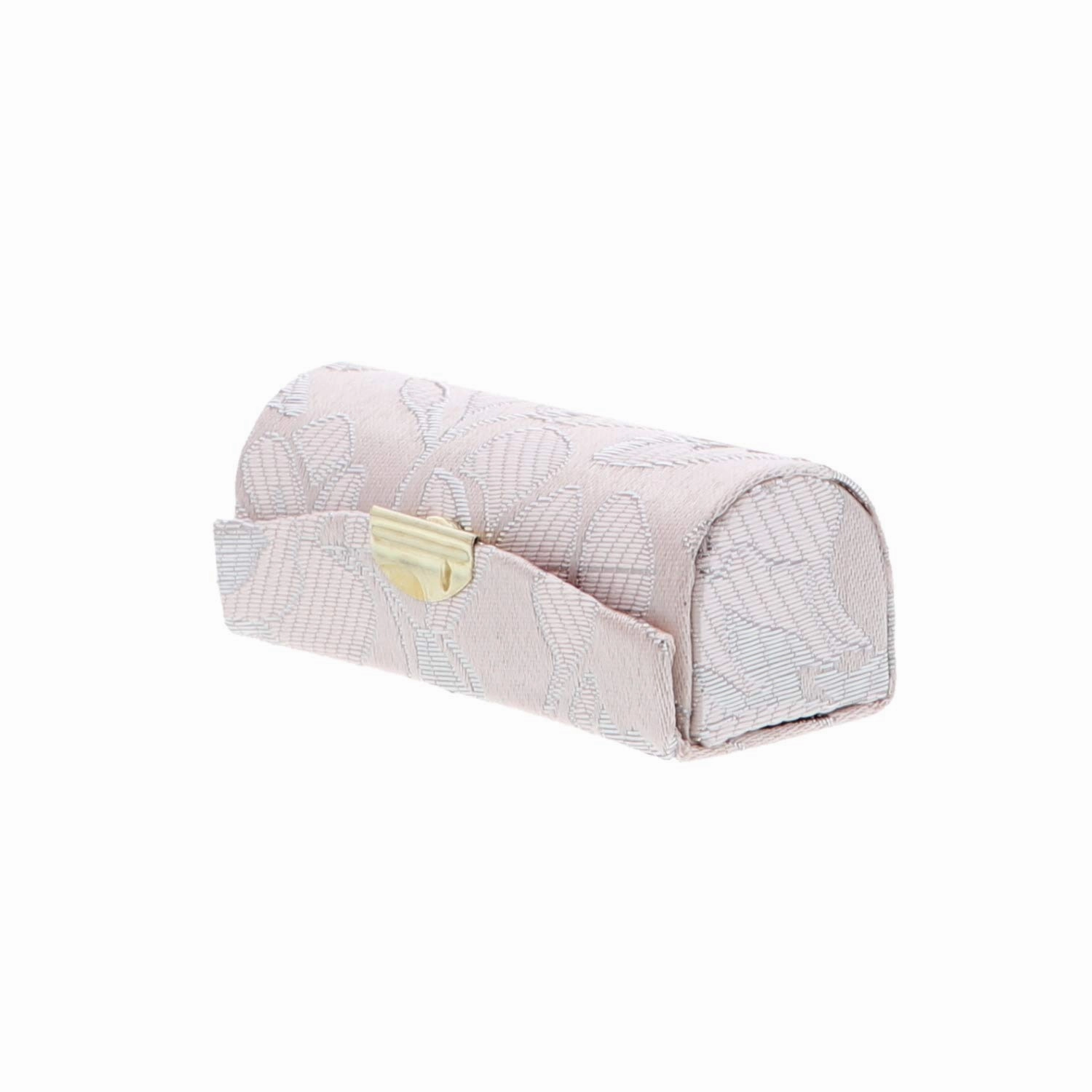 Peach Elegant Ladies Lipstick Case with Mirror Purse Holder Set of 6