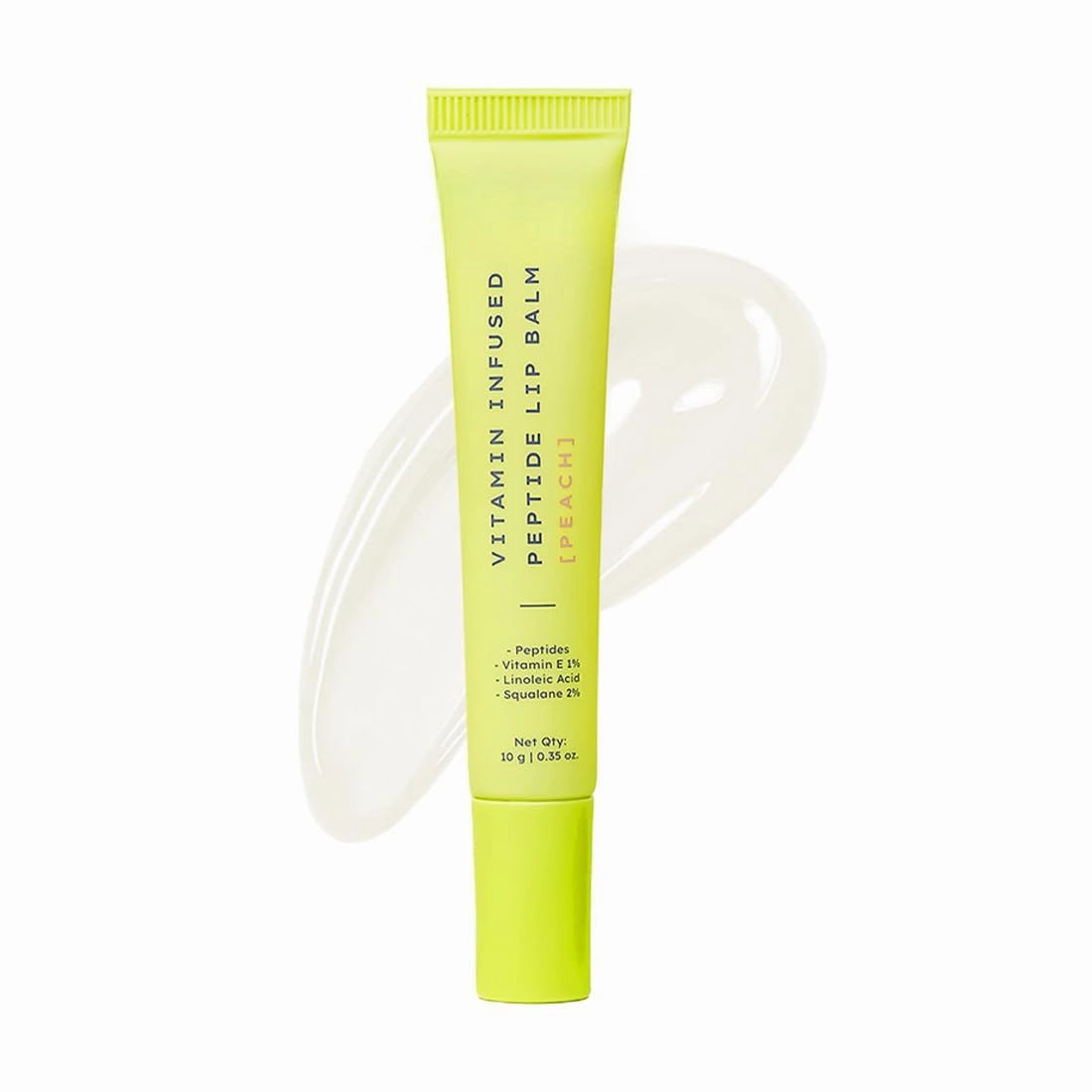 Peach Lip Balm for Dry & Chapped Lips | Hydrating & Moisturizing Balm for Men & Women | Lip Balm for Dark Lips | Smoothen Lips & Barrier Repair | Vegan, Parabens free | 10 gm