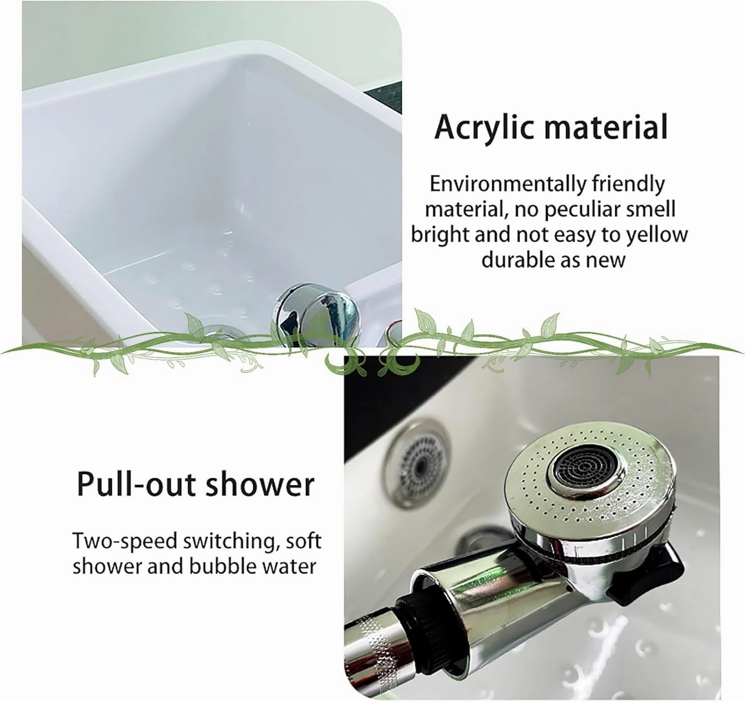 Pedicure Bowl, Foot Bath spa, Foot soak tub, Portable Pedicure Spa Bathtub, Acrylic Bath Basin for Foot Soaking, Foot Soaker Feet Soaking Tub Washing Salon Pedicure Chair Shampoo Sink
